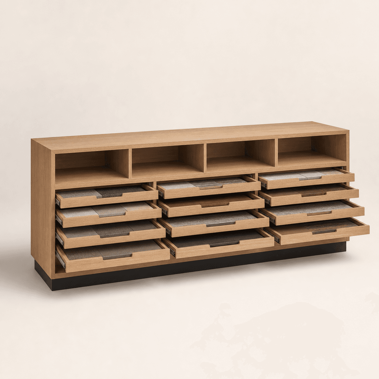 Material Sample Tray Console