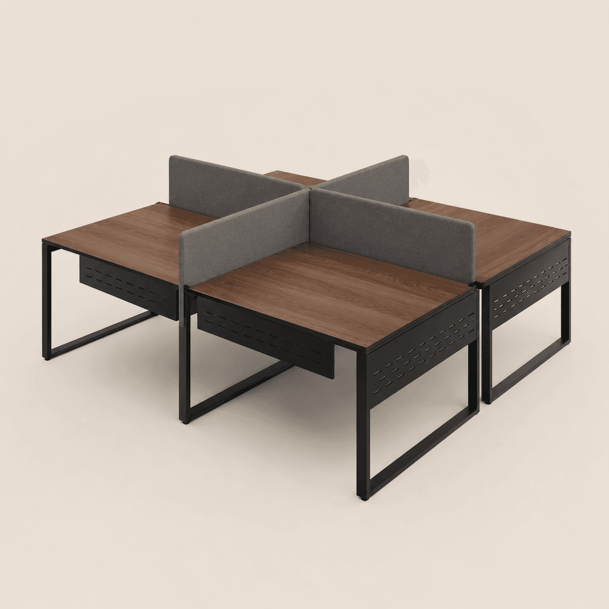 Grid Four-Person Workstation