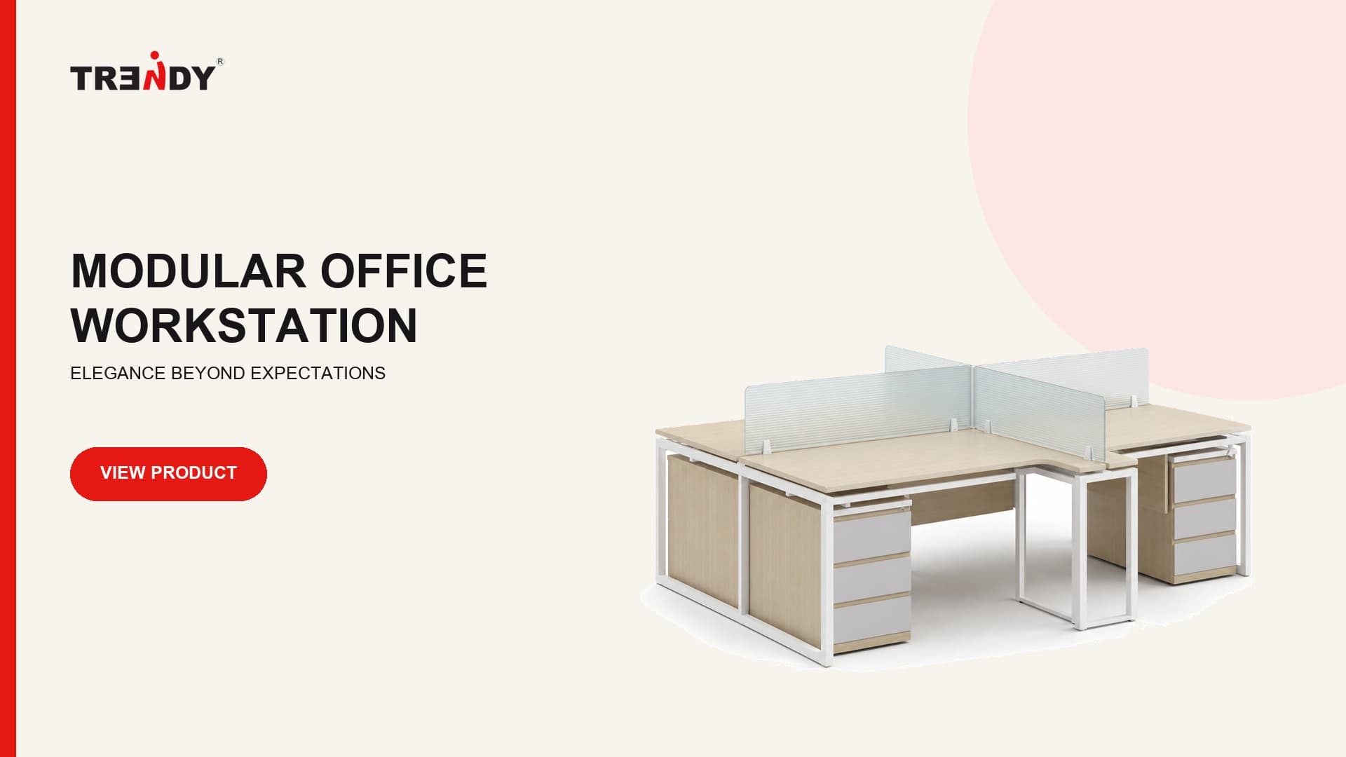 Apex Modular Office Workstation, alternate view