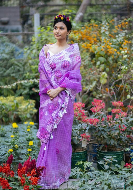 Luxury Edition moslin Saree Collection 0136 - Aurum Bangladesh