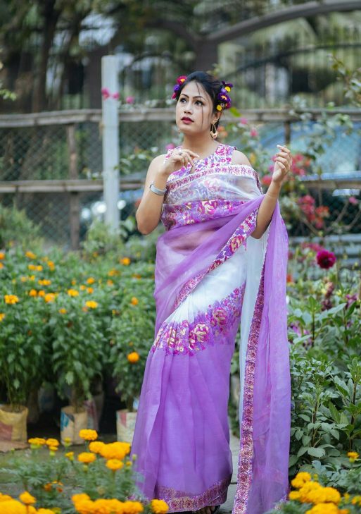 Luxury Edition moslin Saree Collection 0137 - Aurum Bangladesh