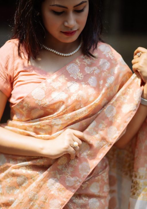 Luxury Edition moslin Saree Collection 0149 - Aurum Bangladesh