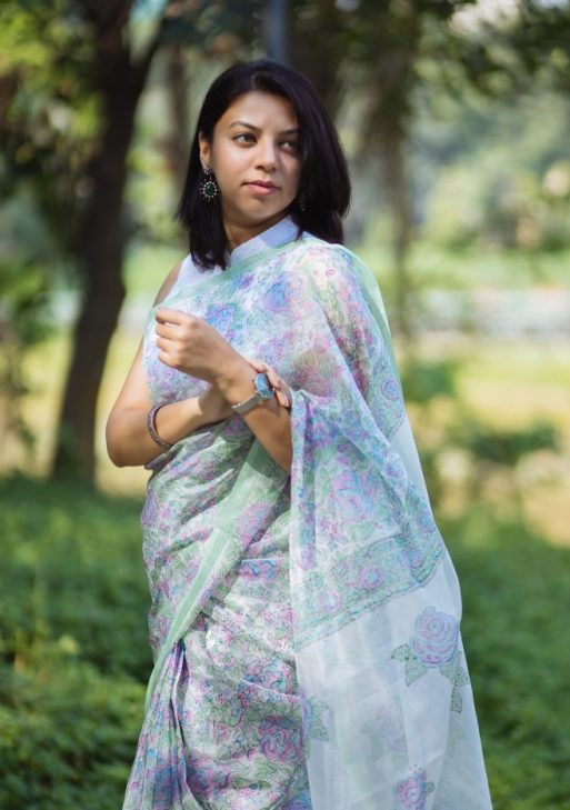 Luxury Edition moslin Saree Collection 0150 - Aurum Bangladesh